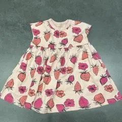 イチゴ柄 半袖ワンピース サイズ90