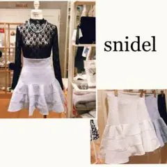 新品　スナイデル　スカート　エンボス