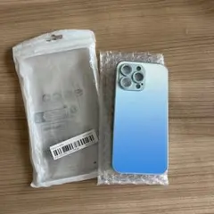 iPhone 15 Pro Max ケース ライトブルー