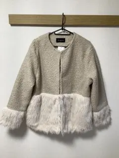 【新品未使用】La gemme ボア&ファードッキング生地 コート