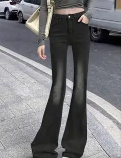 SHEIN デニム パンツ ダークグレーのサムネイル