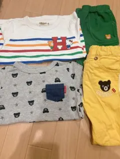 ダブルB ホットビスケッツ　長袖Tシャツ 2枚と長ズボン2点の計4点セットのサムネイル