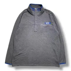F1227　【即購入OK】　Columbia　ハーフボタンフリース　XL　グレー