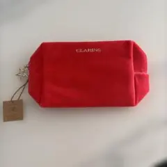 CLARINS レッド ポーチ