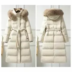 【新品未使用】ラスト1点！上質ダウン80％使用ロングコート　S