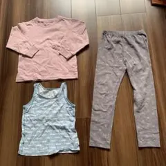 キッズ服セット 長袖Tシャツ・タンクトップ・レギンス