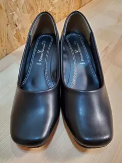 Romeo Valentino ブラックパンプス 23.0 EEE