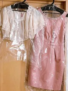 結婚式　お呼ばれ　ワンピース　ボレロ