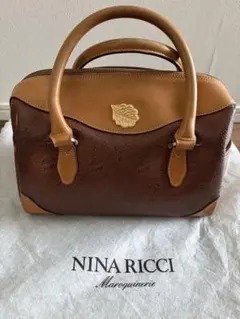 NINA RICCI ミニボストンバッグ ブラウンのサムネイル