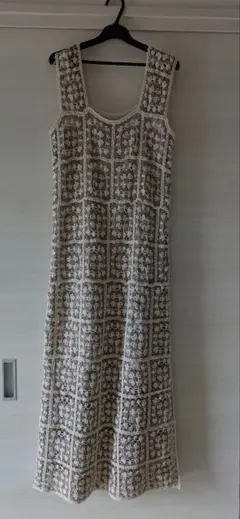 Bab クロシェロングワンピース　B