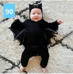 ハロウィン　子供　キッズ　ベビー　コスプレ　コウモリ　90 80