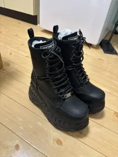 新品　YOSUKE/ヨースケ　厚底レースアップショートブーツ