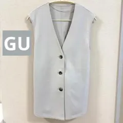 【GU】 ノーカラー ベスト ジレ フォーマル