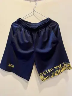 バスケットボールパンツ ネイビー イエロー