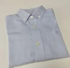 (極美品)familiarライトブルー ボタンダウンシャツ100cm入園式