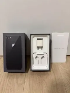 【本体なし】iPhone 8 スペースグレー　箱(付属品あり)