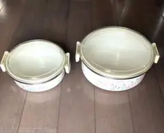 Crystal Rose 蓋付き ホーロー製密封容器2個セットのサムネイル