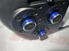 001ライトエーストラックアルミエアコンダイヤルシルバー銀純正交換式3