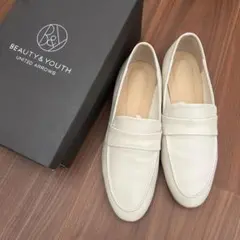 BEAUTY & YOUTH レザーソフトローファー
