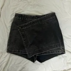 Shein ショートパンツ デニム柄 ダークブラウン