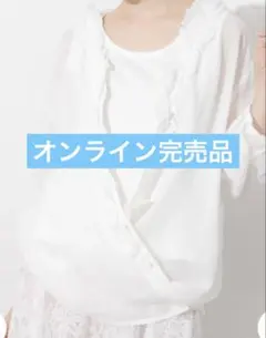 Samansa Mos2 フリルブラウス ホワイト ヴェールラミー - メルカリ