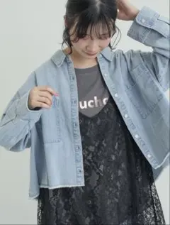 値下げ！今季 SM2 デニム ショート丈シャツ 新品未使用品