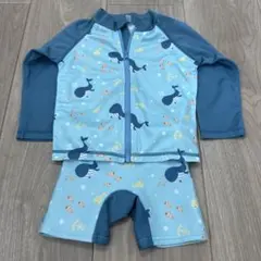 【セットアップ水着❣️】クジラ柄90