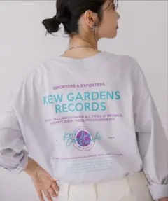 新品　未使用　AMERICANHOLiC　ロゴロングTシャツ　ライトグレー