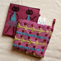 マタノアツコ　タオルハンカチ２枚セット