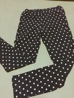 パンツ KIDS 水玉 長ズボン 黒