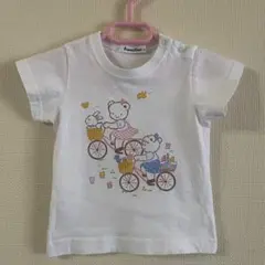 ファミリア　Tシャツ　80サイズ　お話しTシャツ　自転車　リアちゃん