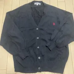 U.S. POLO ASSN. ブラックVネックカーディガン