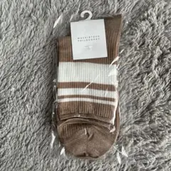 MACKINTOSH PHILOSOPHY ソックス ブラウン ボーダーのサムネイル