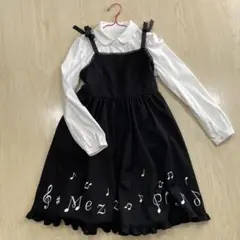 メゾピアノ　ワンピース　音符　140