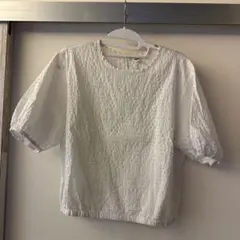 UNIQLO 美品 ホワイト コットン 半袖シャツ