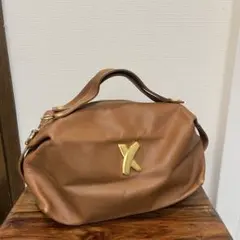 Paloma Picasso パロマピカソ ヴィンテージ レザーハンドバッグ 茶のサムネイル