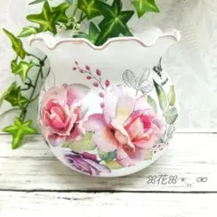 デコパージュꔛꕤ 壁掛けリメイク鉢♡いちご猫♡インテリア 雑貨