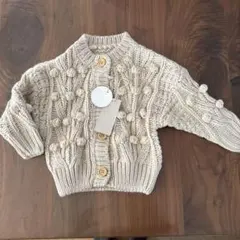ベビー用クリーム色ニットカーディガン 80cm 仕入れして販売していた商品です