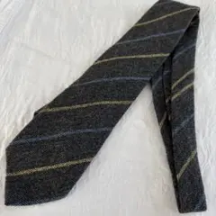 バーバリーブラックレーベル ストライプ ウールネクタイ