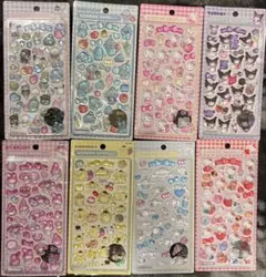 サンリオ　ボンボンドロップシール　キャラクター　8枚セット