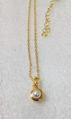 ゴールド　パールペンダント　ネックレス　入園入学式