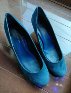 FABIO RUSCONI　紺色　スエードパンプス 36 1/2　23.5センチ