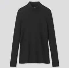 UNIQLO リブハイネックTシャツ　長袖
