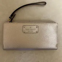 ☆ ケイトスペードニューヨーク　長財布　財布　ウォレット　本革　ローズゴールド