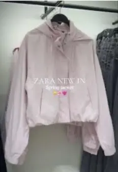 ZARA 春アウター　ピンク　ブルゾン