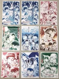 名探偵コナン 原画版8作品チラシセット　オマケ付き映画フライヤー