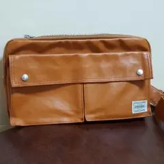 【お値下げ！】【送料込み】PORTER　ショルダーバッグ(キャメル)