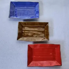 【未使用】有田焼 華山 萬右衛門 長角皿 3枚セット 和食器のサムネイル