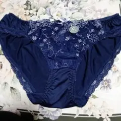 花柄刺繍 ネイビー LLサイズ ショーツ新品