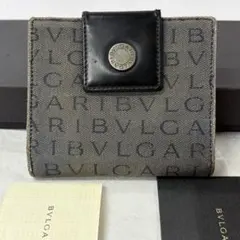 超良品‼️ ブルガリ　BVLGARI 財布　二つ折り　折り財布　ロゴマニアのサムネイル